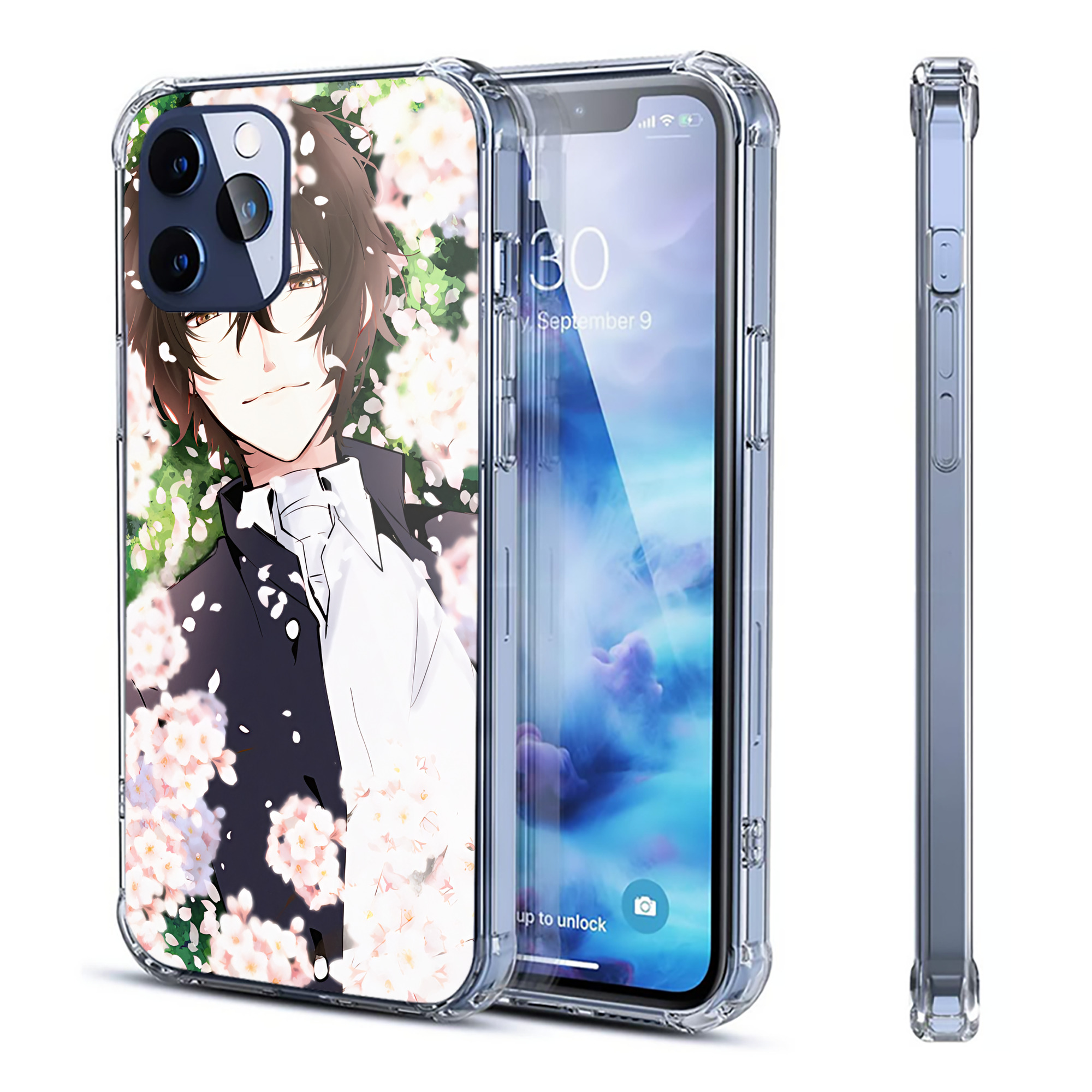 （画像用） 文豪ストレイドッグス Bungo Stray Dogs 【iPhone 12シリーズ対応】透明スマホケース（クリアソフトケース）